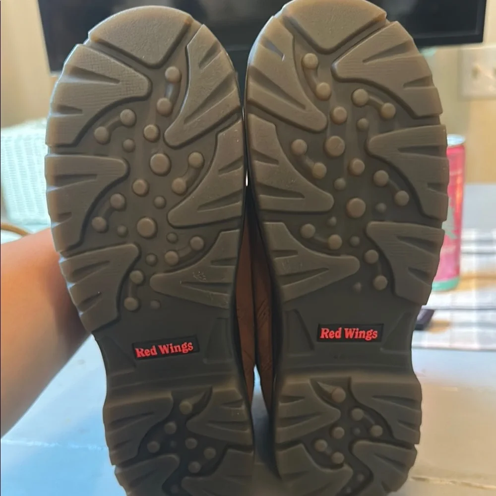 Red Wing Shoes Brown Combat Boots - Picture 3 of 5